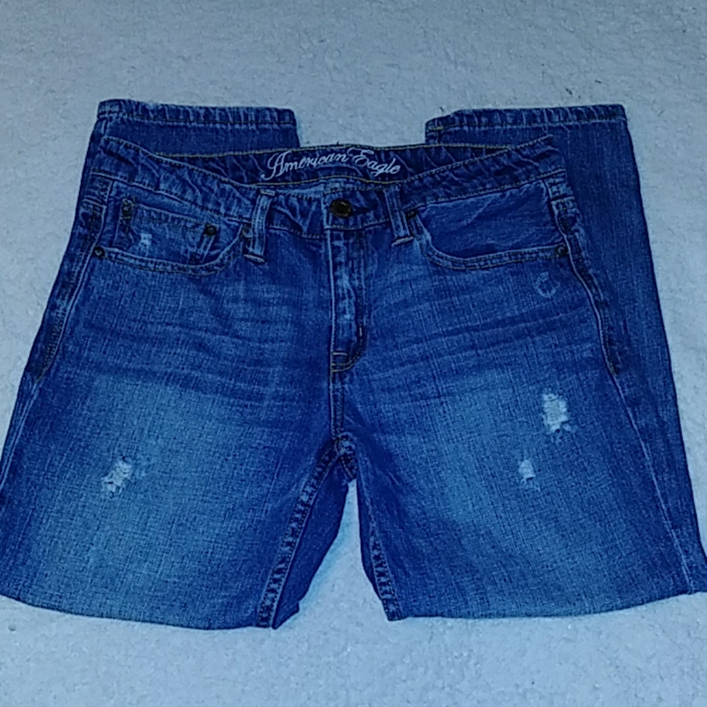 American Eagle Distressed Ankle Jeans
